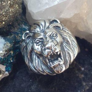 Lion Sterling Silver Stamped .925